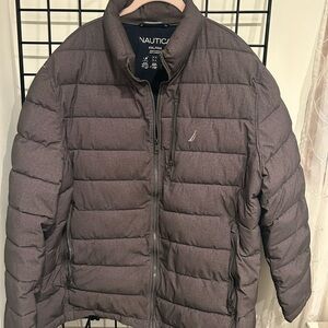 Nautica Men's Charcoal Puffer Jacket‎